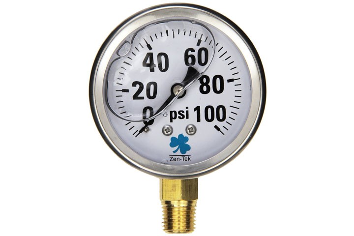 pressure guage Pressure gauge isolated on white background